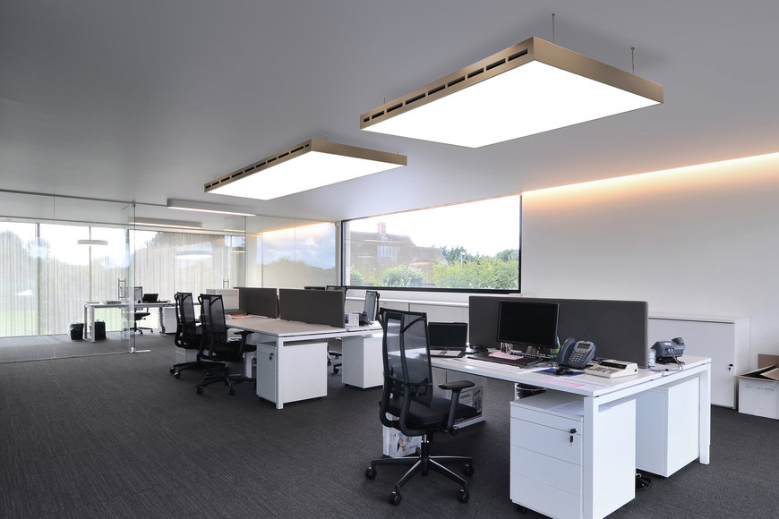 Carrier® og Barrisol® lancerer avancerede ventilationsloftløsninger i Europa med henblik på at skabe enestående komfort og forbedret indendørs luftkvalitet